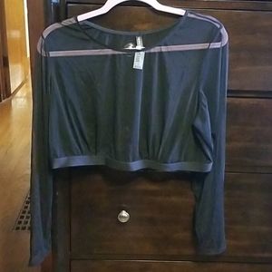 NWT Torrid sheer mesh crop top